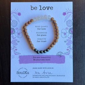 SoulKu Rose Quartz Bracelet for Love